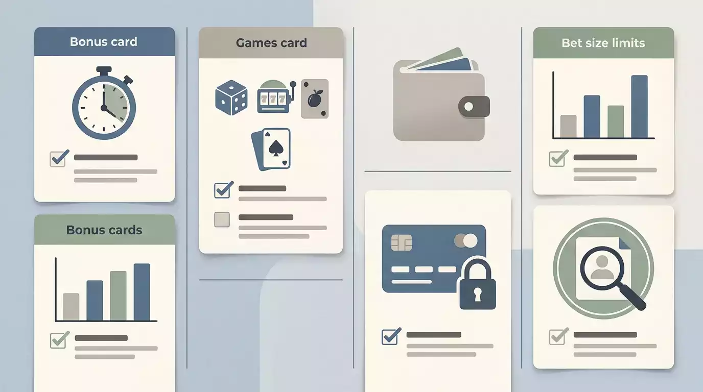 Jaak Casino UK bonus and payment caveats checklist card for cautious readers