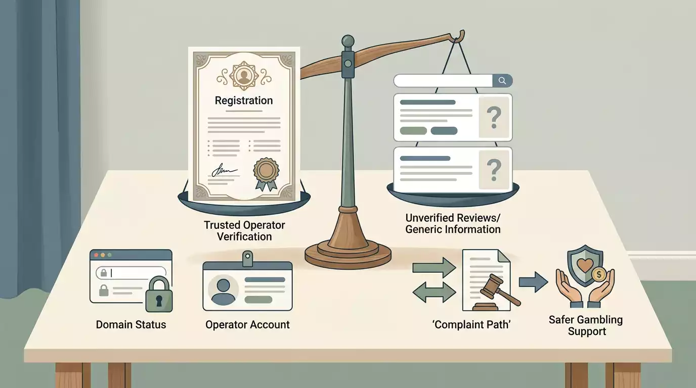 Trust evidence scale weighing regulator records official sources and unsupported search results